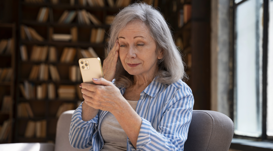 Idosos passam mais tempo diante de telas do que jovens