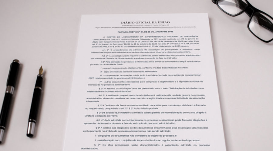 Previc regulamenta admissão de associações em processo administrativo